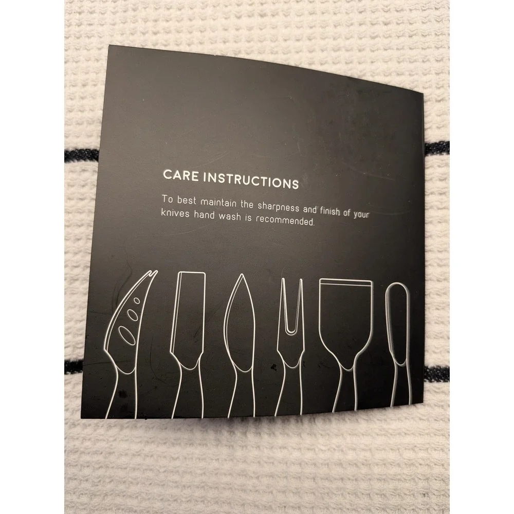 Icosa Living Lunar 6 Piece Cheese‎ Knife Set Stainless Steel Modern Charcuterie